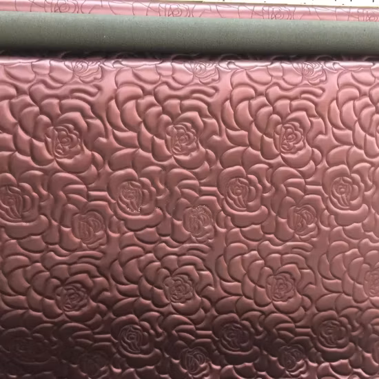 ドア用PU PVC合成皮革刺繍ソフト装飾レザー